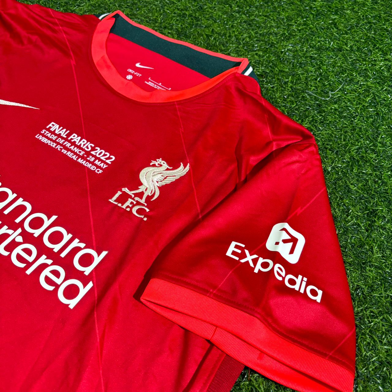 Liverpool 2022 Champions League Final Home Retro Football Jersey Kit