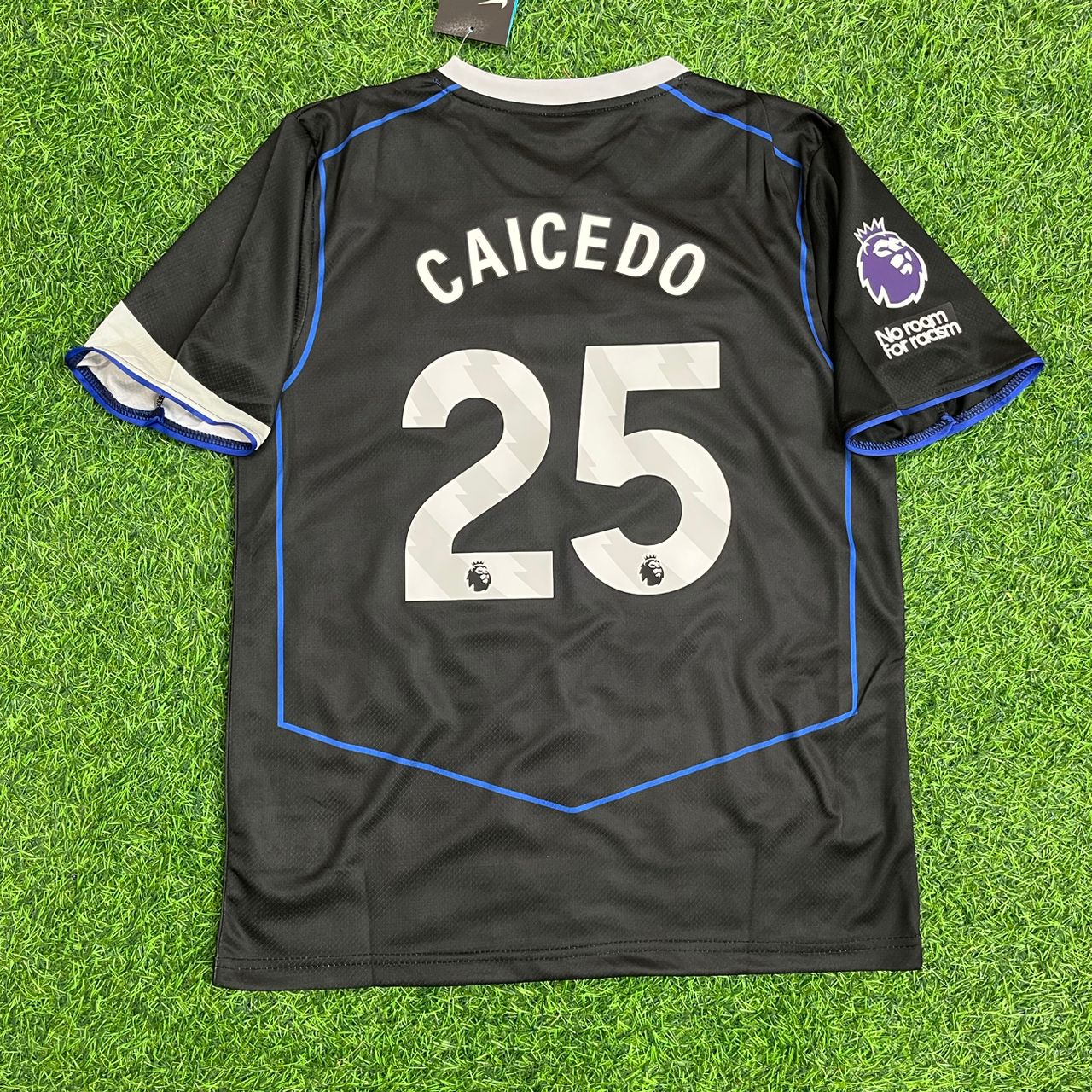 Moisés Caicedo Chelsea 2025-2026 Black Football Jersey Kit