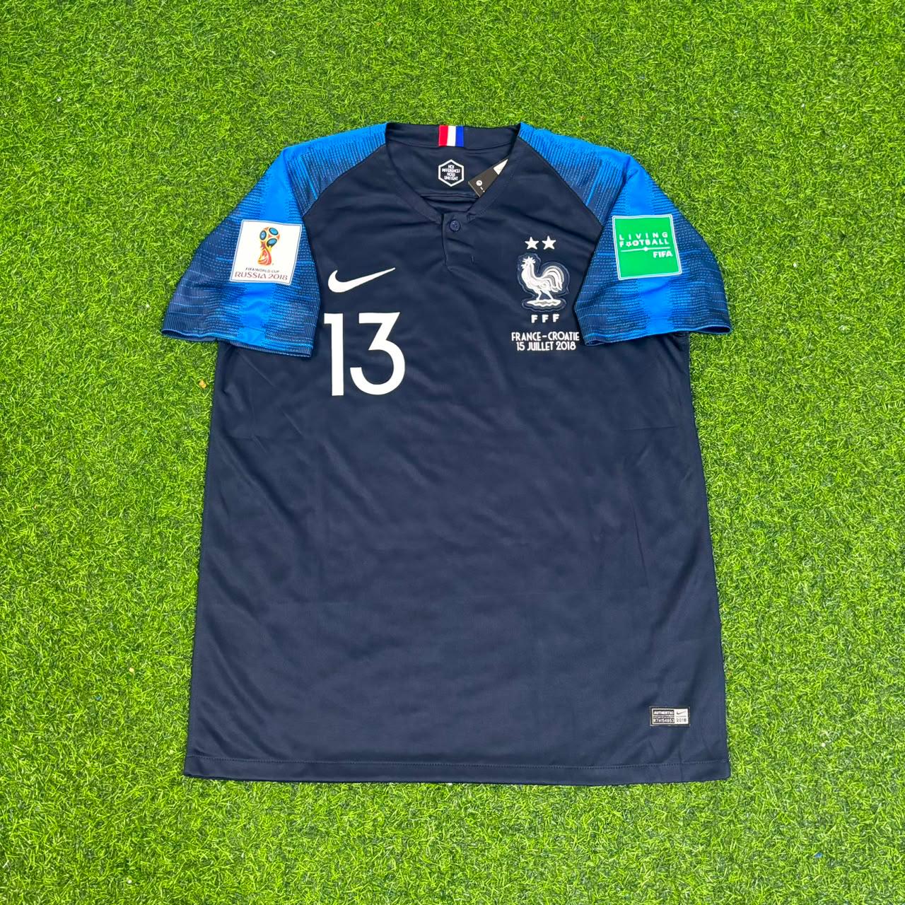 France World Cup 2018 N'Golo Kanté 13 Final Retro Football Jersey