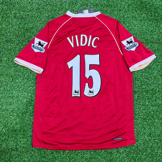 Nemanja Vidic Manchester United 2006/07 Football Jersey Kit