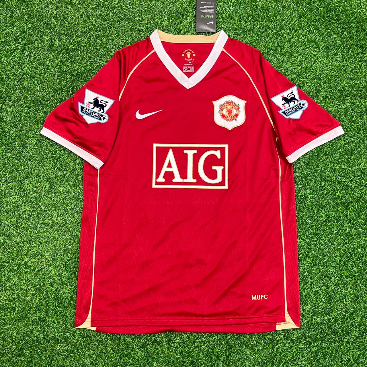 Nemanja Vidic Manchester United 2006/07 Football Jersey Kit