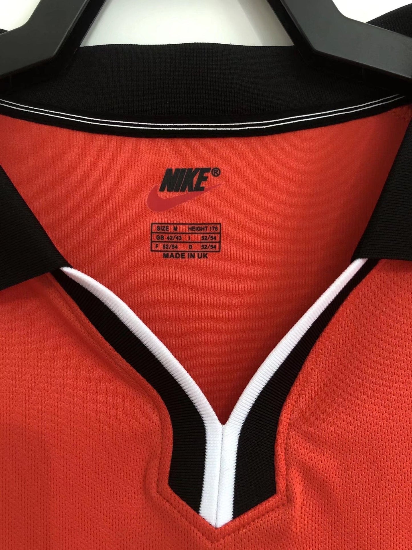 Netherlands 1998 World Cup Retro Home Orange Football Jersey detail view