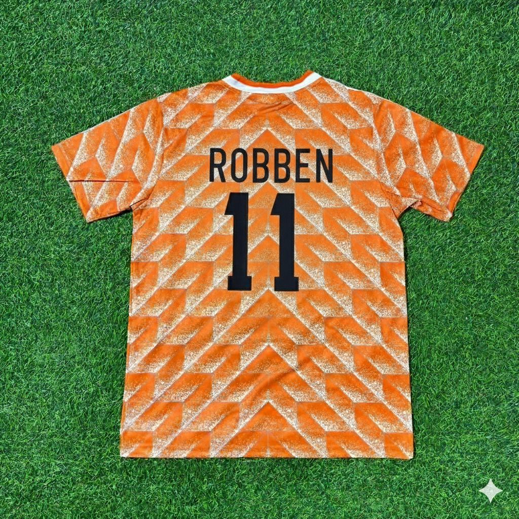 Netherlands Arjen Robben Retro Home Football Jersey – JerseyParadise