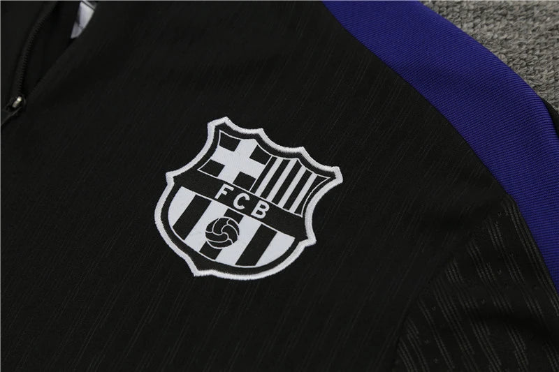Barcelona Tracksuit Black Training Top Pack
