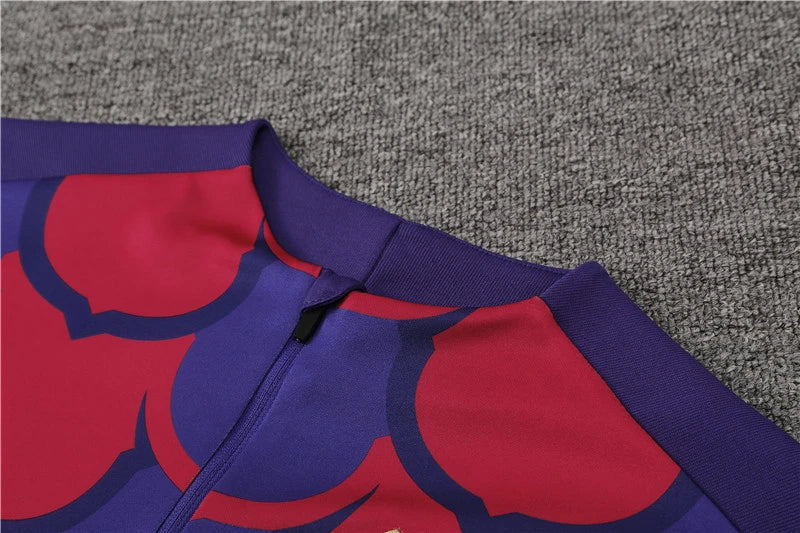 Barcelona Tracksuit  Red Blue Training Top Pack