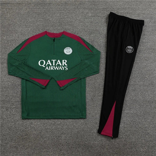 Paris Saint-Germain Tracksuit Green Training Top Pack