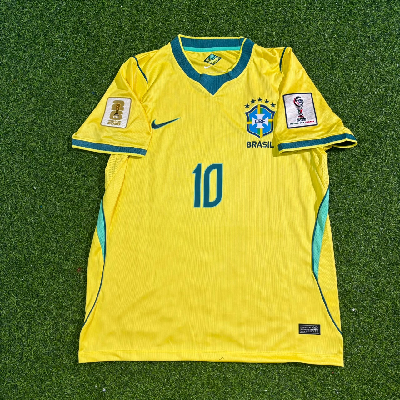 Brazil World Cup 2026 Neymar Jr. #10 Yellow Home Football Jersey