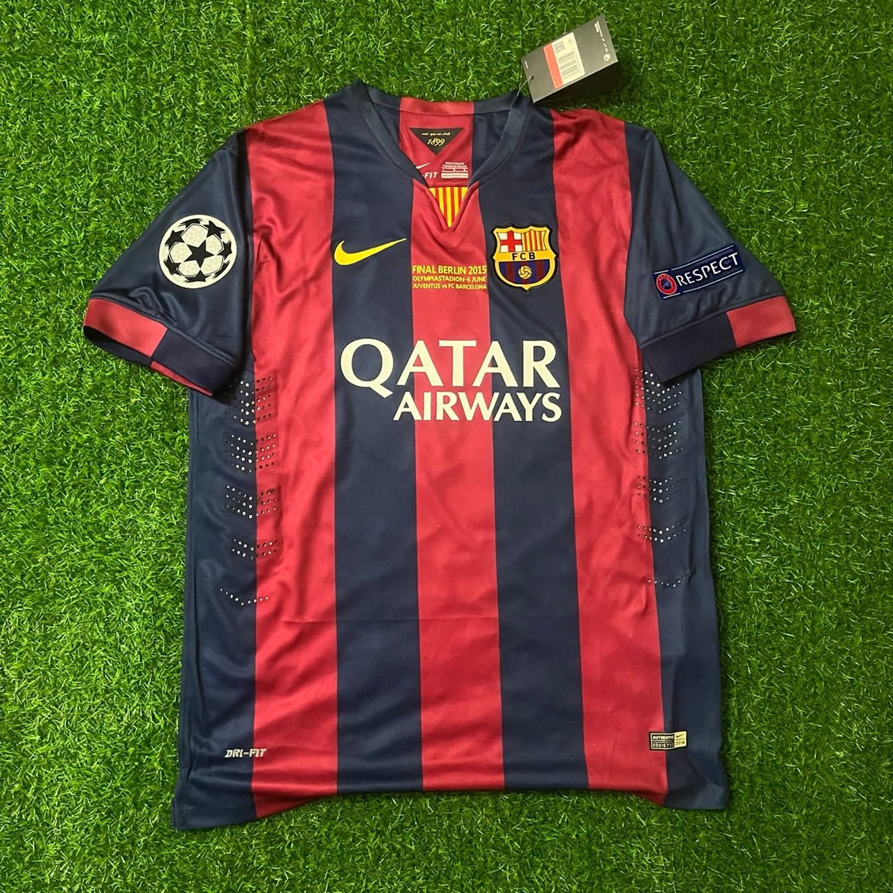 Neymar JR. Barcelona 2014/15 Champions League Final Berlin Retro Jersey Trikot