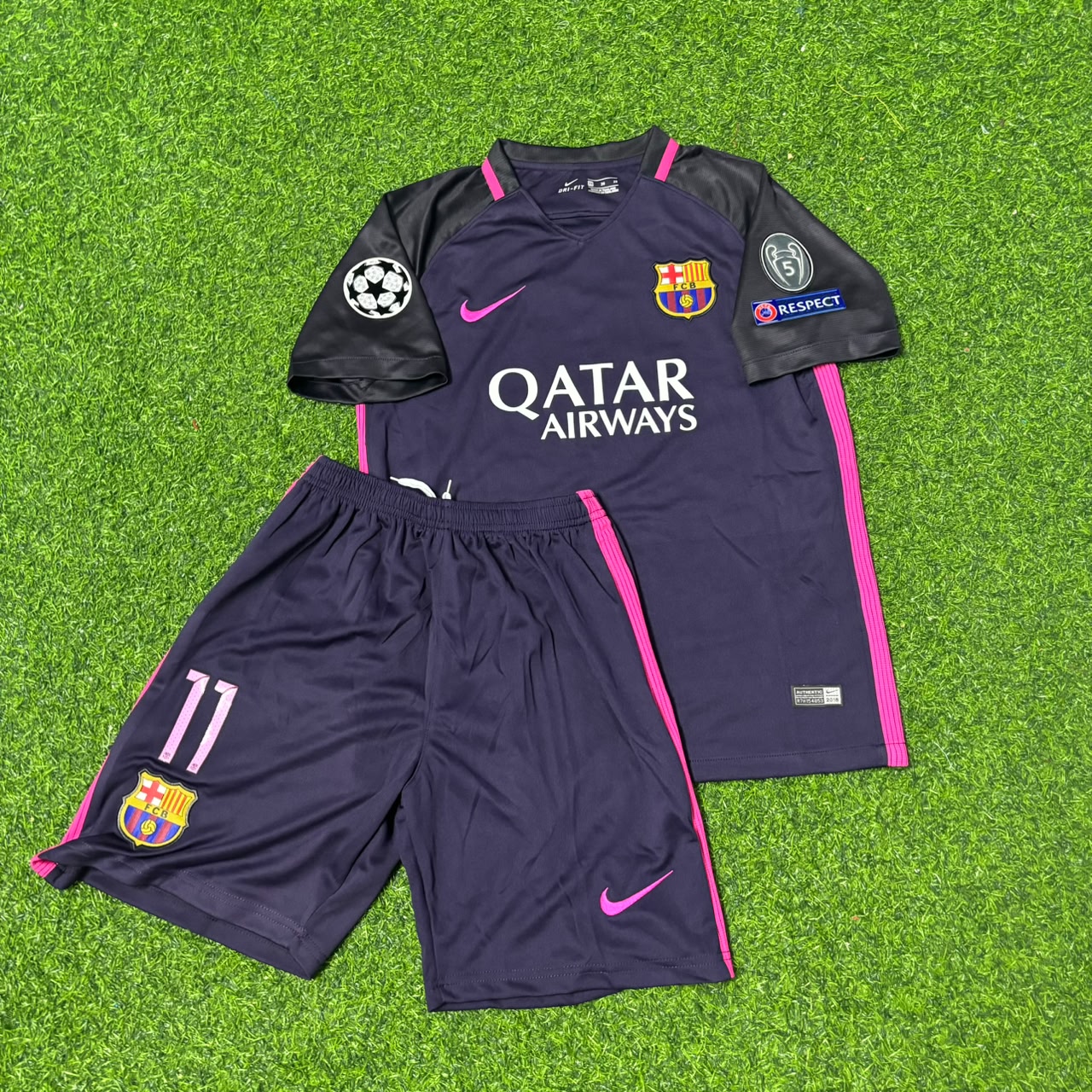 Barcelona Neymar Jr 2016-2017 Retro Kids Football Jersey