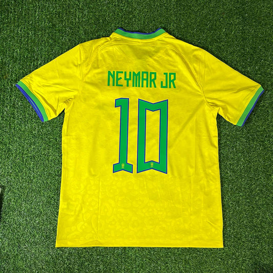 Neymar Jr - Brazil 2022 World Cup Retro Football Jersey Kit