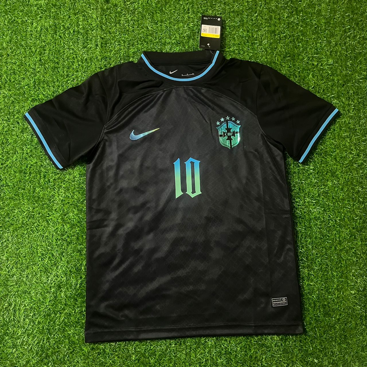 Neymar Jr Brazil Retro Football Jersey Kit
