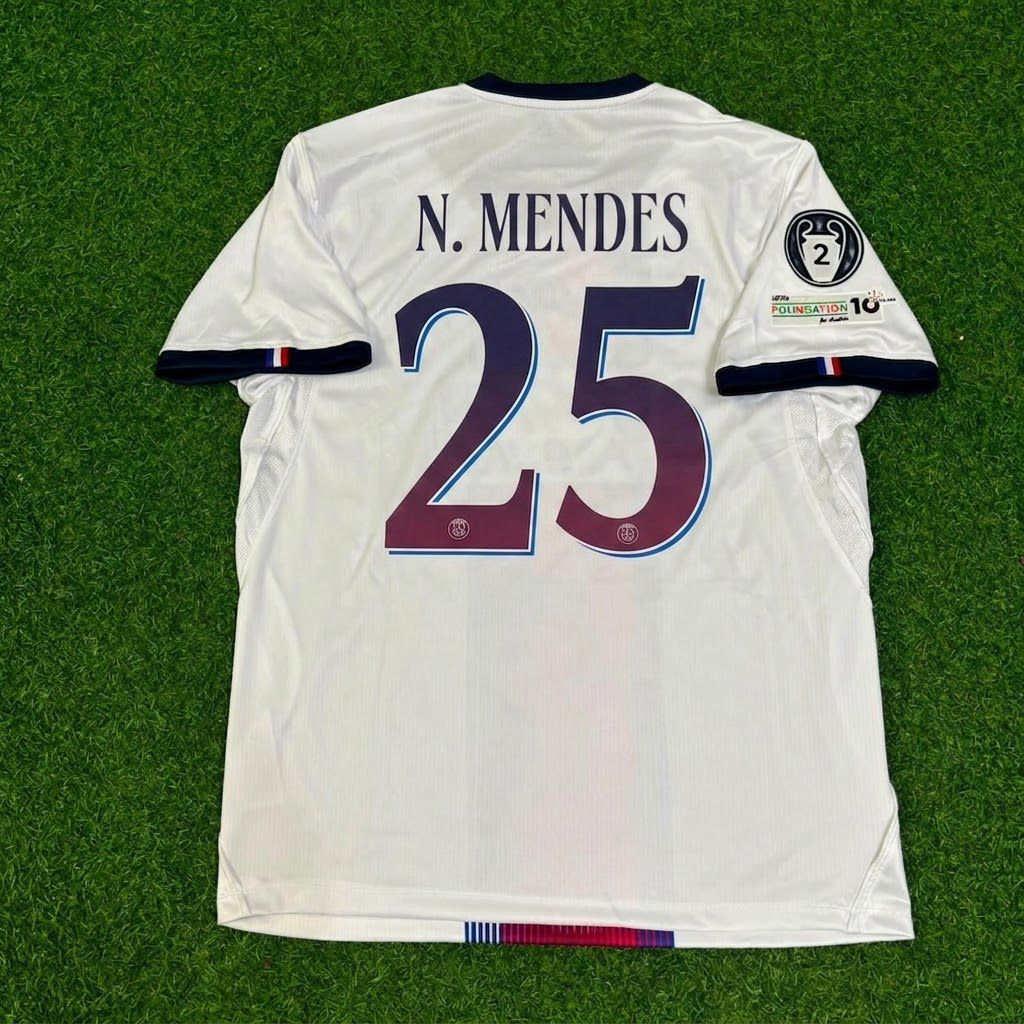Nuno Mendes White Football Jersey