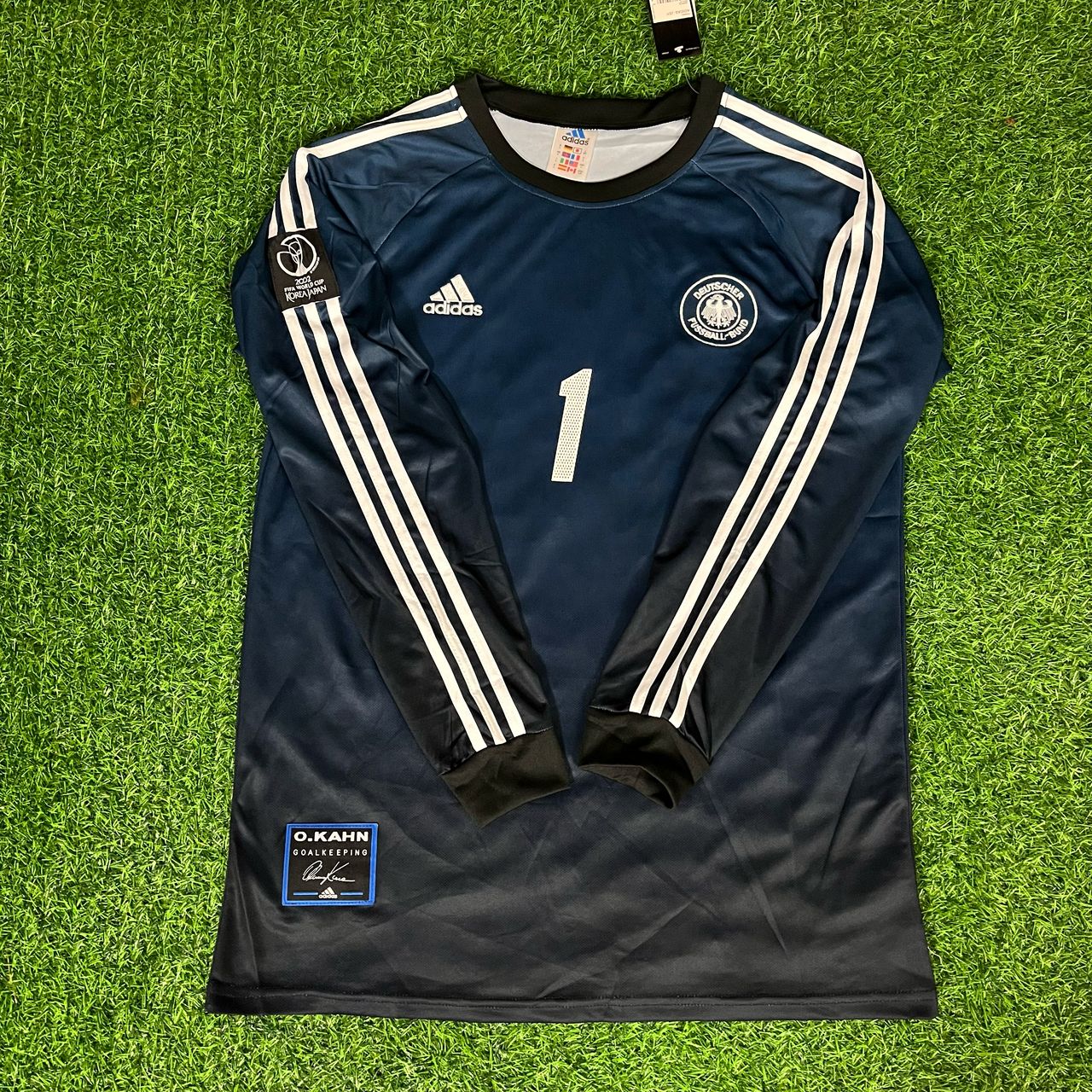 Oliver Kahn – Germany 2002 World Cup Goalkeeper Retro Kit Jersey – | Trikot | Maillot