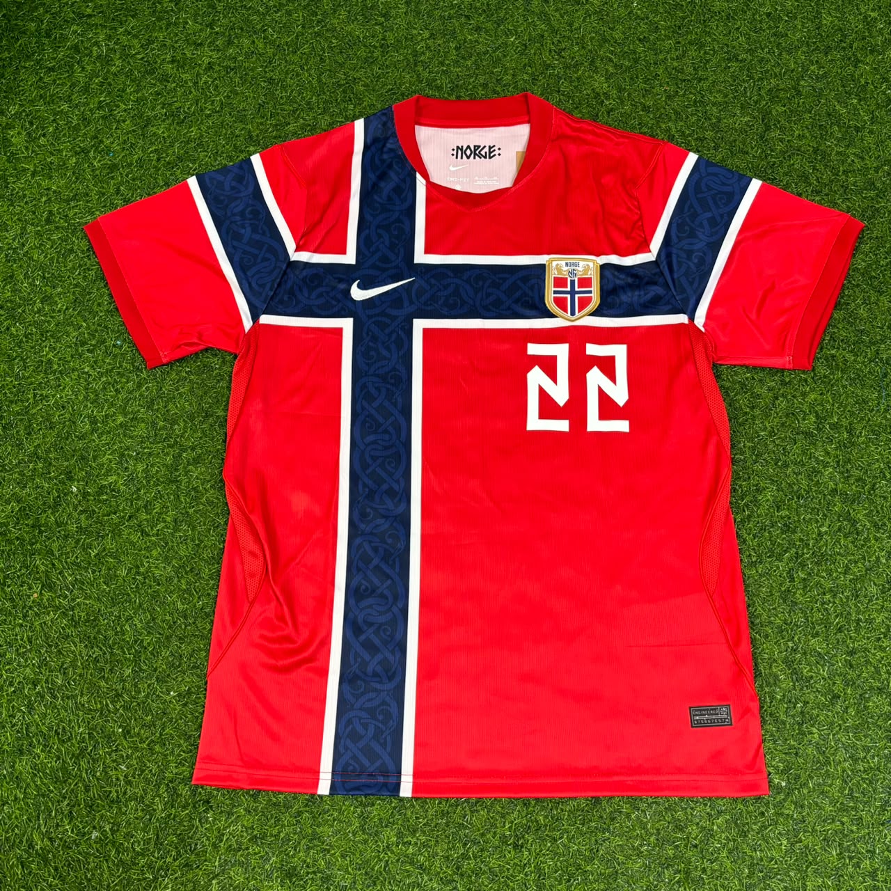 Norway World Cup 2026 Oscar Bobb #22 Home Football Jersey