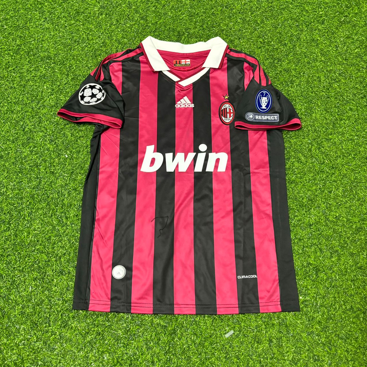 Paolo Maldini AC Milan 2008-2009 Final Season Home Retro Football Jersey Kit