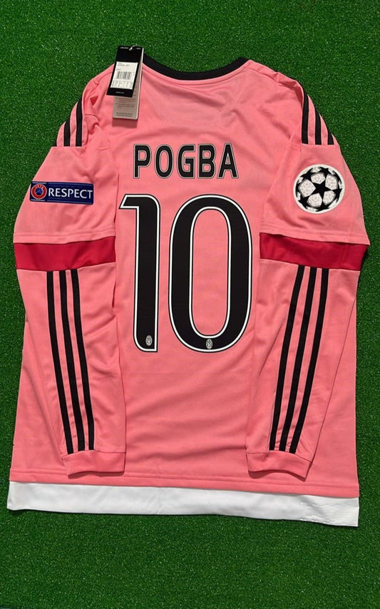 Paul Pogba Juventus Retro 2015 - 2016 Football Jersey Kit