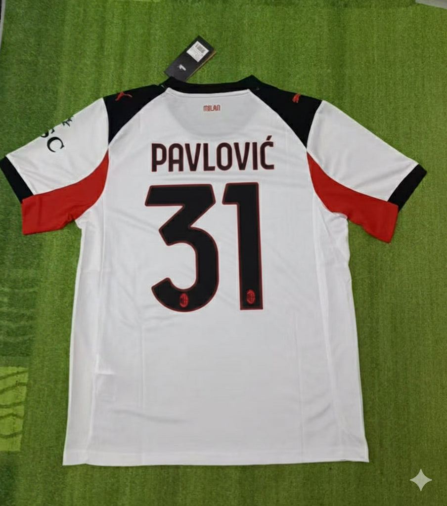 Strahinja Pavlović Ac Milan Football Jersey
