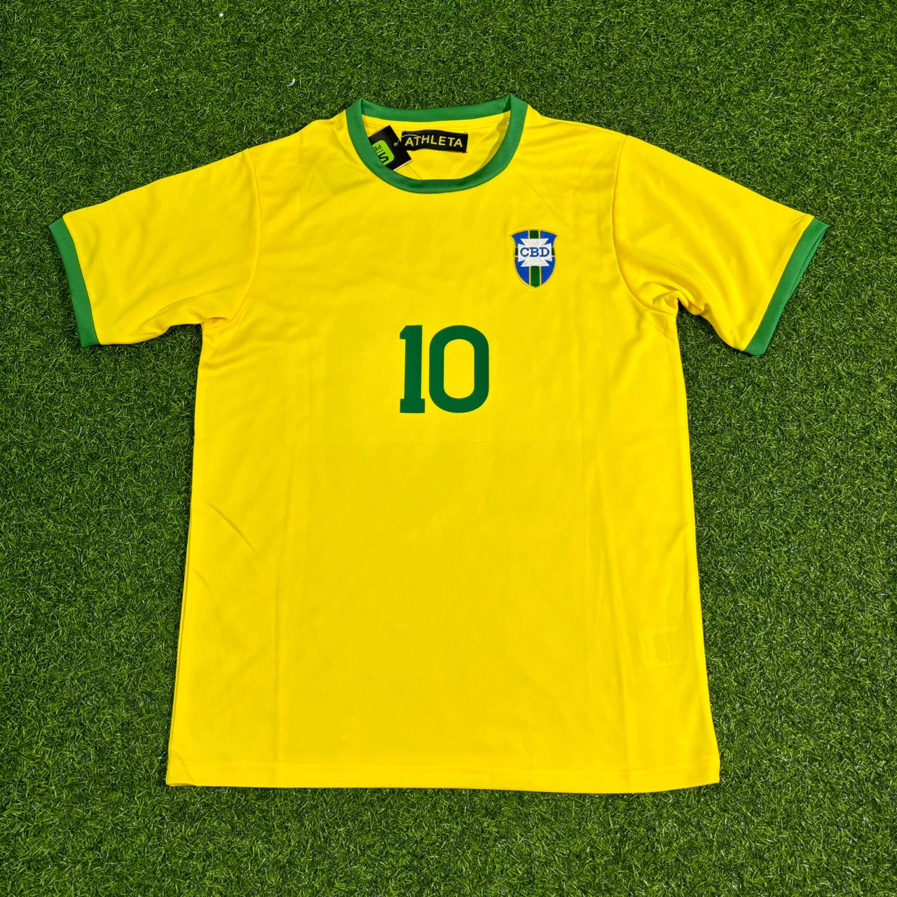 Brazil World Cup 1970 Pele Retro Home Football Jersey