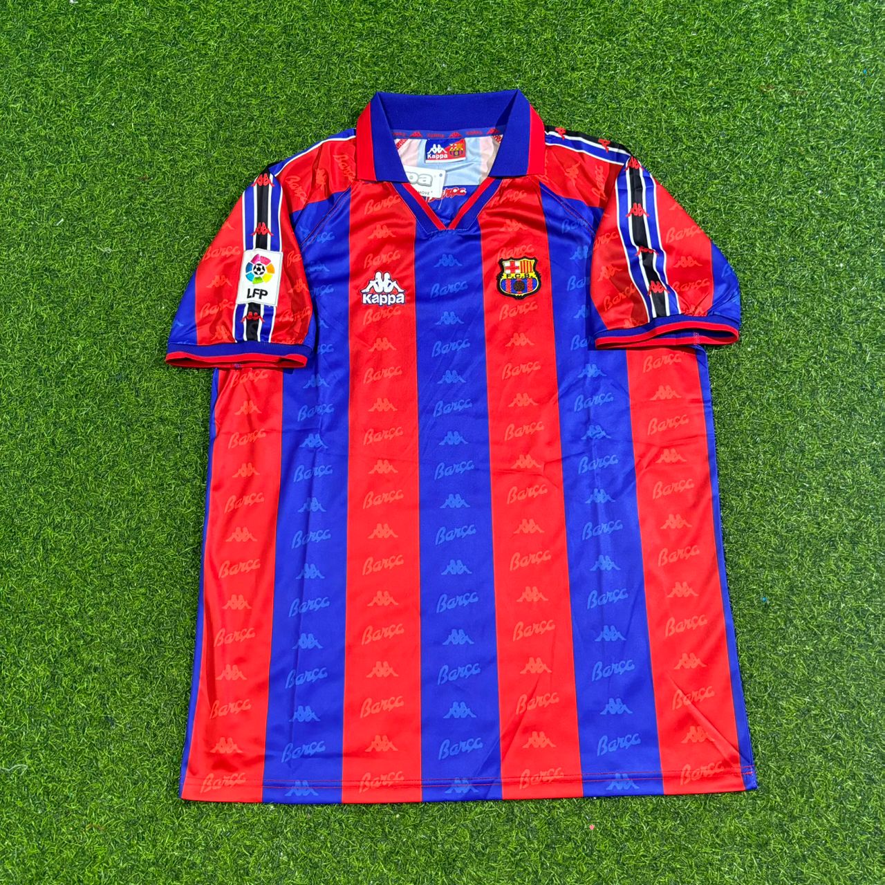 Pep Guardiola Barcelona 1996 1997 Retro Football Jersey Kit Edition 2
