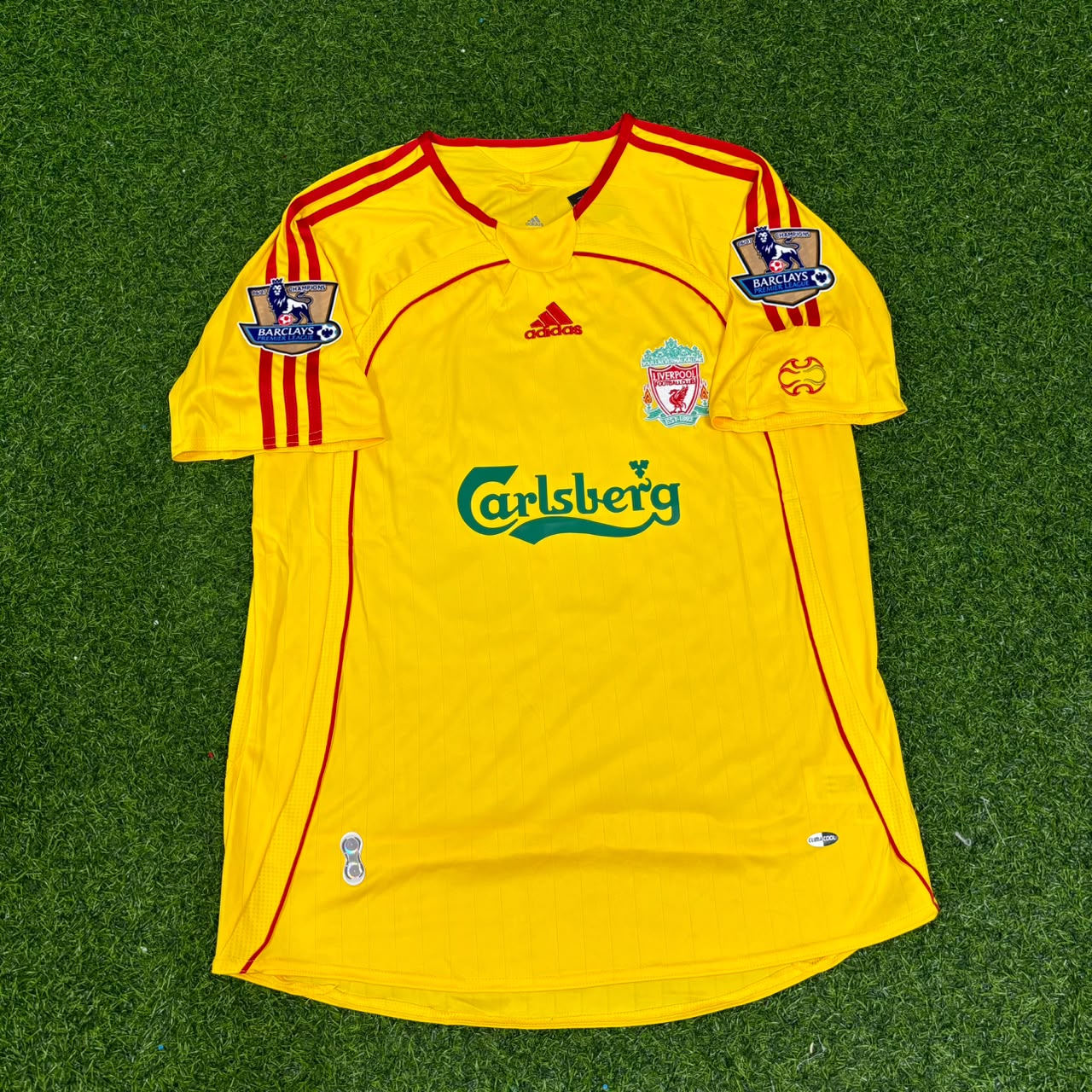 Peter Crouch Liverpool 2006/2007 Yellow Retro Football Jersey Collection