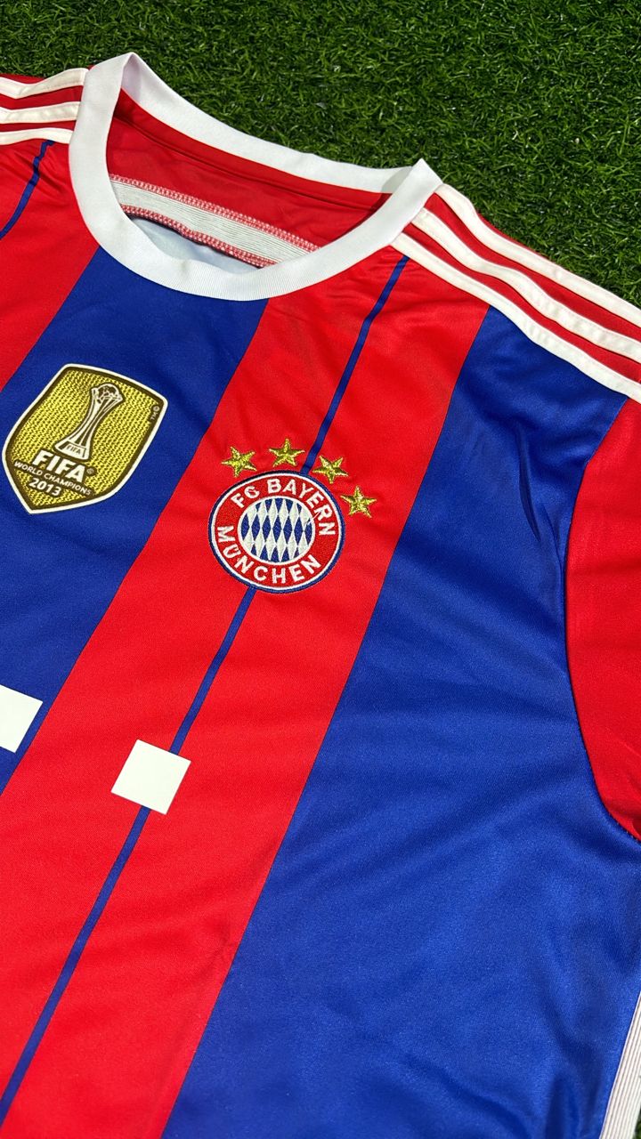 Philipp Lahm #21 Bayern Munich 2014 2015 Home Retro Patch Football Jersey
