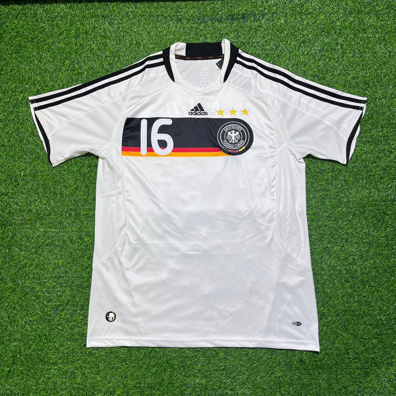 Germany EURO 2008 Philipp Lahm Retro Football Jersey Kit