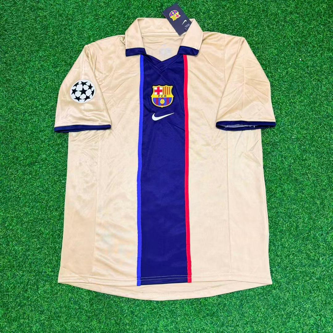 Phillip Cocu 8 Barcelona 2001 2002 Season Retro Football Jersey