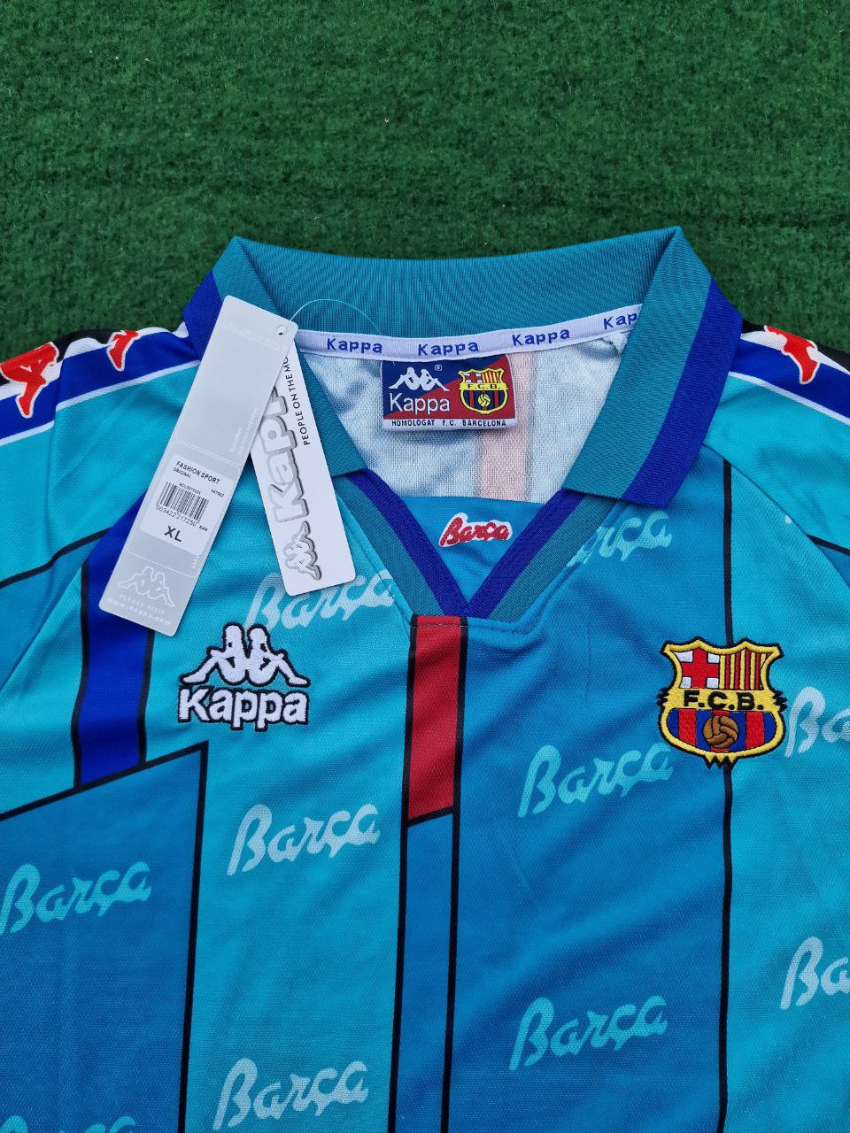 Barcelona Luis Enrique 1996 1997 Retro Football Jersey Soccer Kit