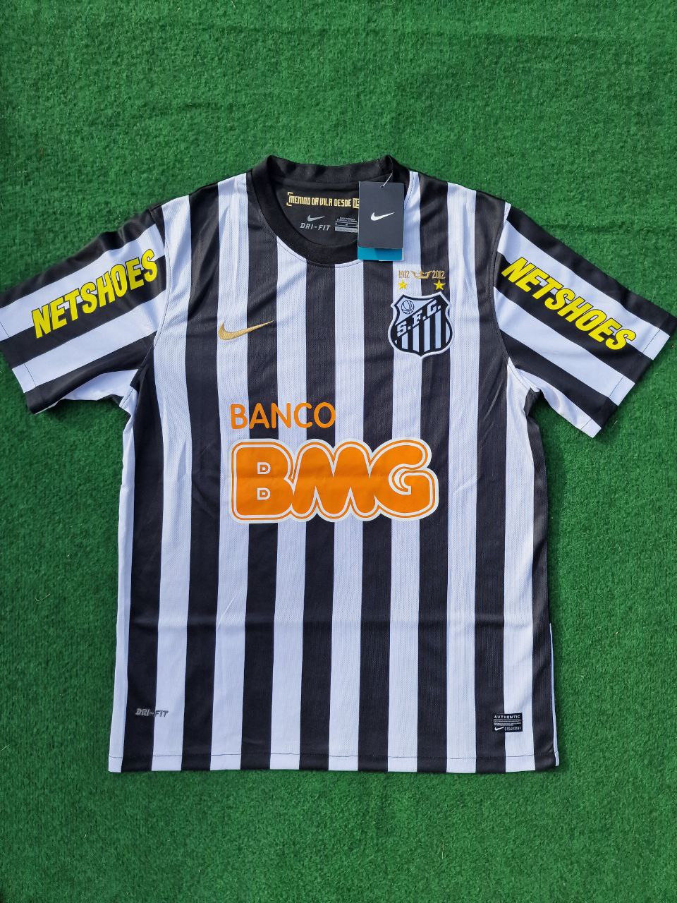 Neymar Jr Santos Fc 2009 2013 Black Kids Soccer Retro Jersey KinderTrikot