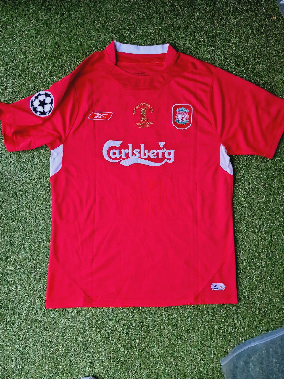 Xabi Alonso 14 – Liverpool 2005 Champions League Final Red Retro Jersey Trikot