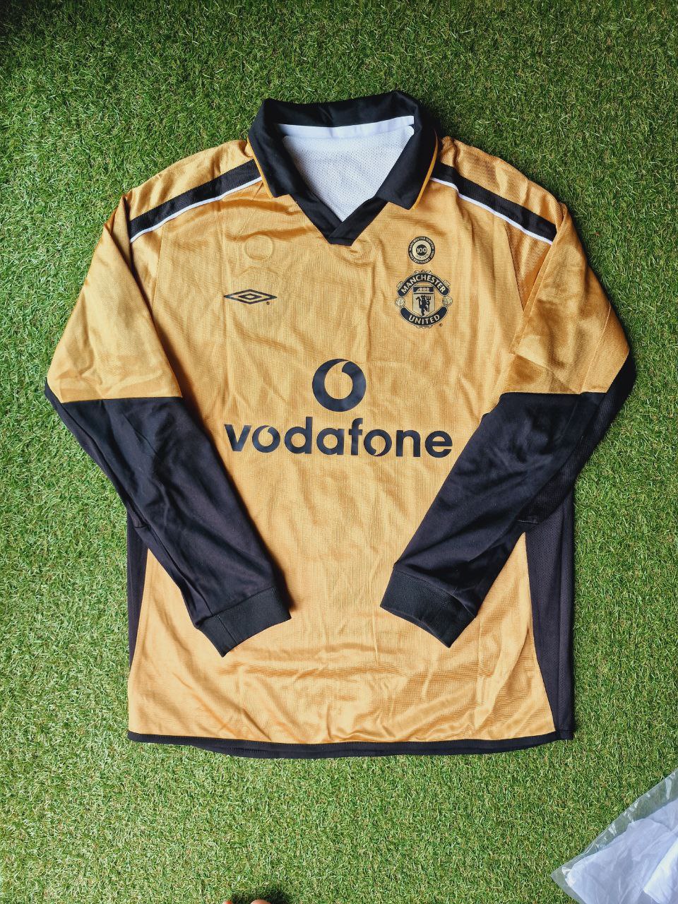 #7 David Beckham Manchester United 01/02 Reversible Away Shirt Retro Jersey Maillot Trikot Maglia Soccer Kit