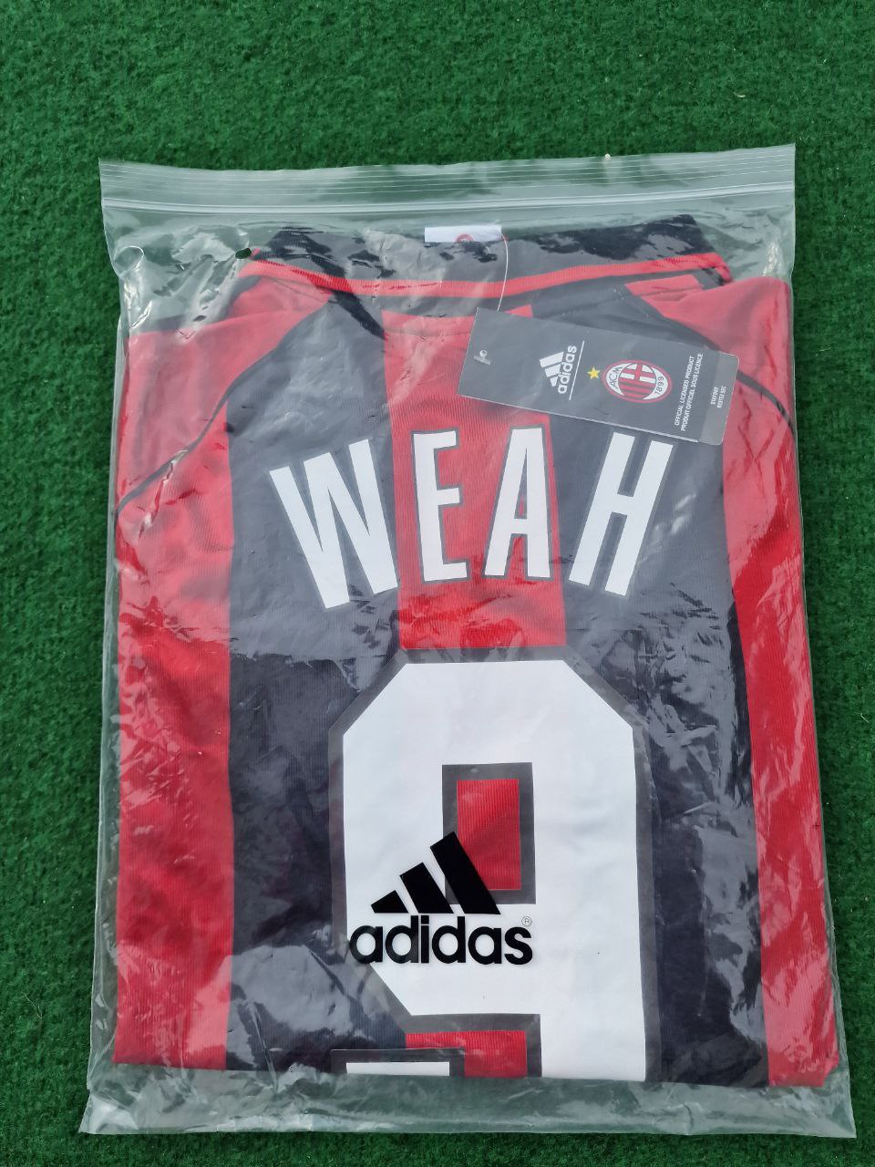 George Weah AC Milan 1998-1999 Retro Football Jersey Kit
