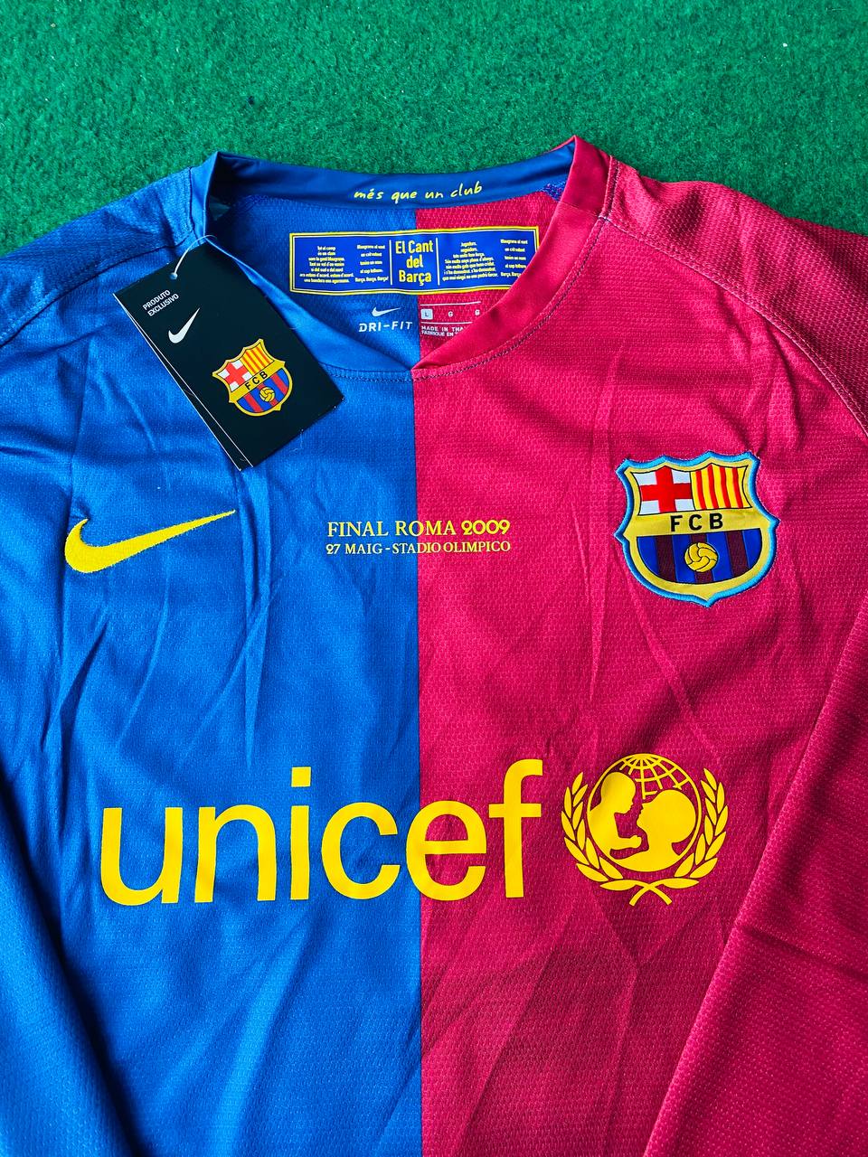 Samuel Eto'o Barcelona 2009 Roma Champions League Final Retro Jersey