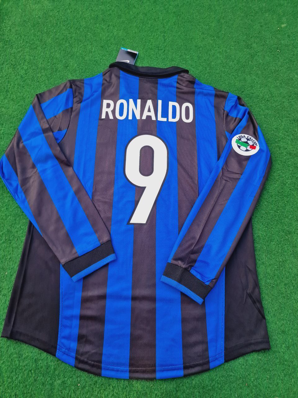 Ronaldo El Fenomeno R9 - Inter 1998 1999 Retro Football Jersey