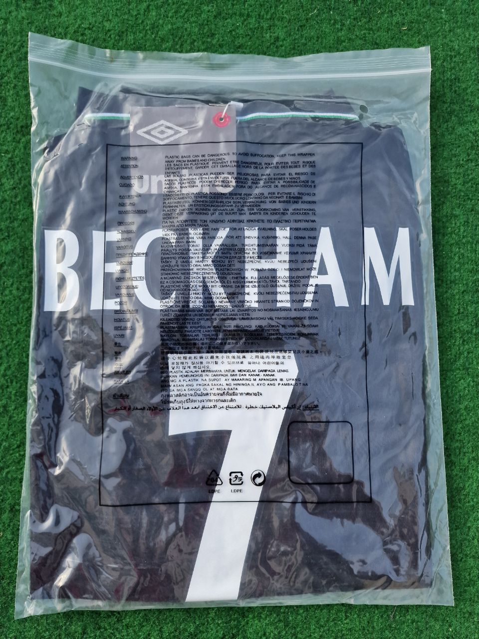 David Beckham Manchester United Black Retro Football Jersey