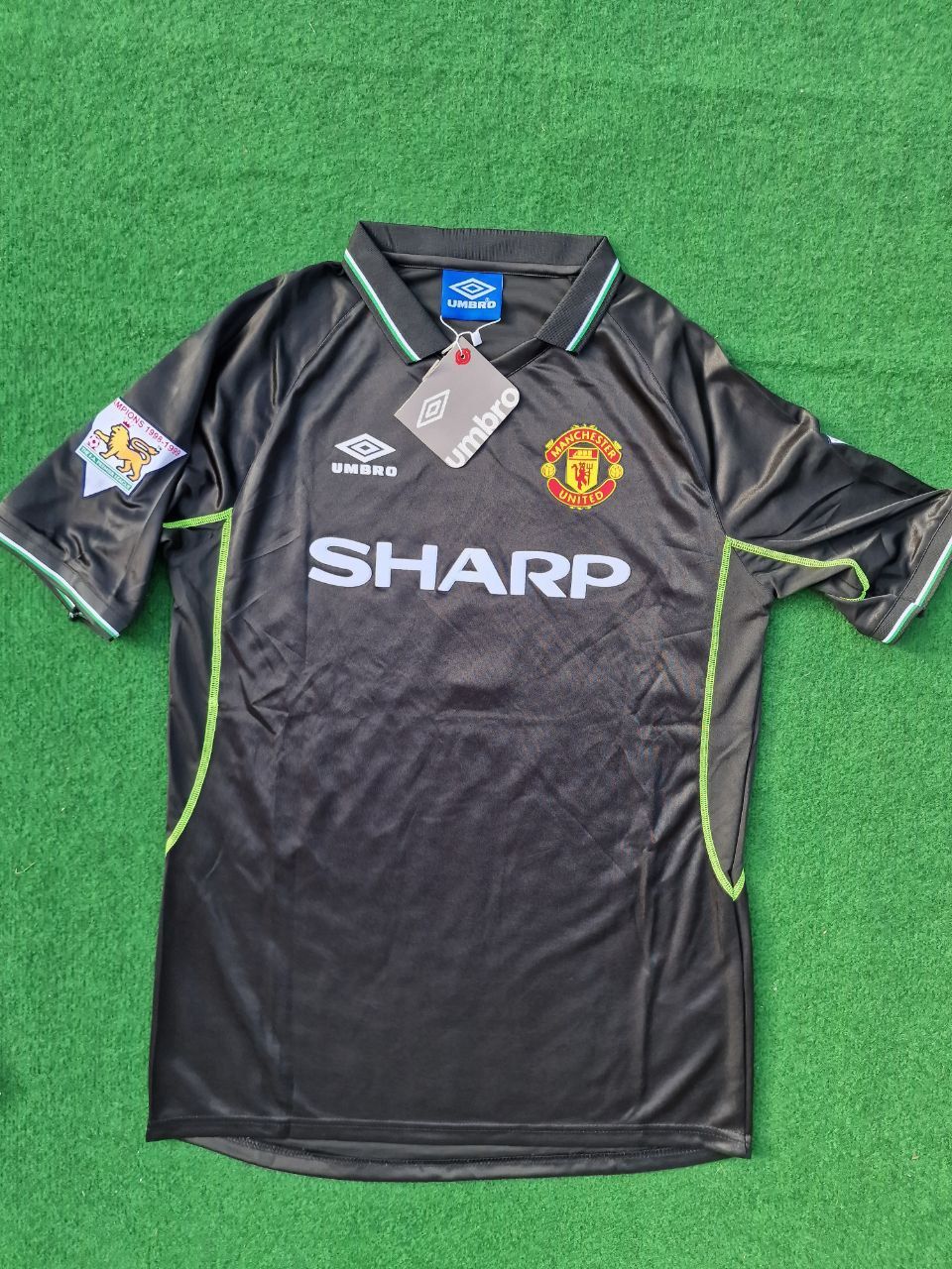 David Beckham Manchester United Black Retro Football Jersey