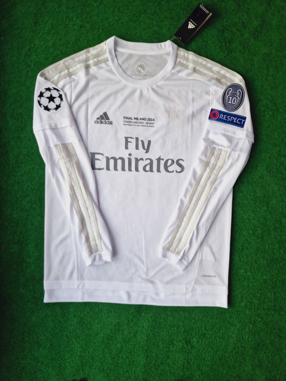 Cristiano Ronaldo 7 - Madrid 2016 Champions League Final Long Sleeve Jersey Trikot Maillot