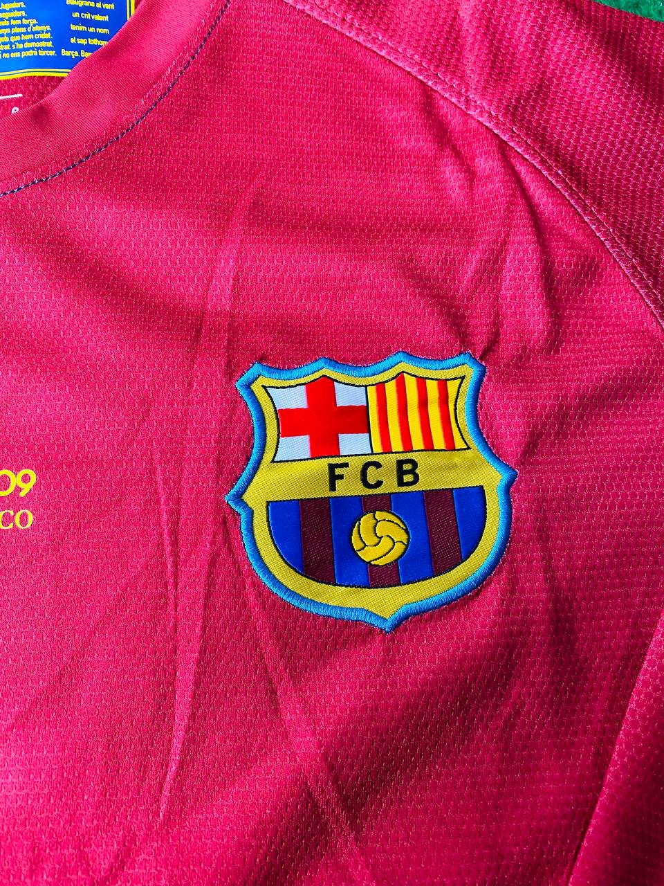 Samuel Eto'o #9 Barcelona 2009 Champions League Final Kids Retro Football Jersey