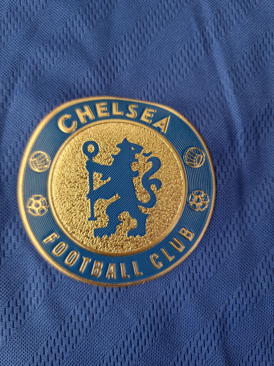 Eden Hazard Chelsea 2012/13 Premier League Patch Blue Retro Football Jersey