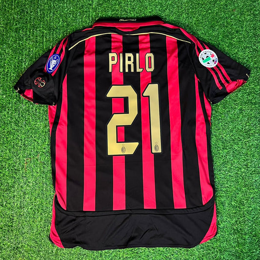 Andrea Pirlo 2006 - 07 AC Milan Retro Football Jersey Kit