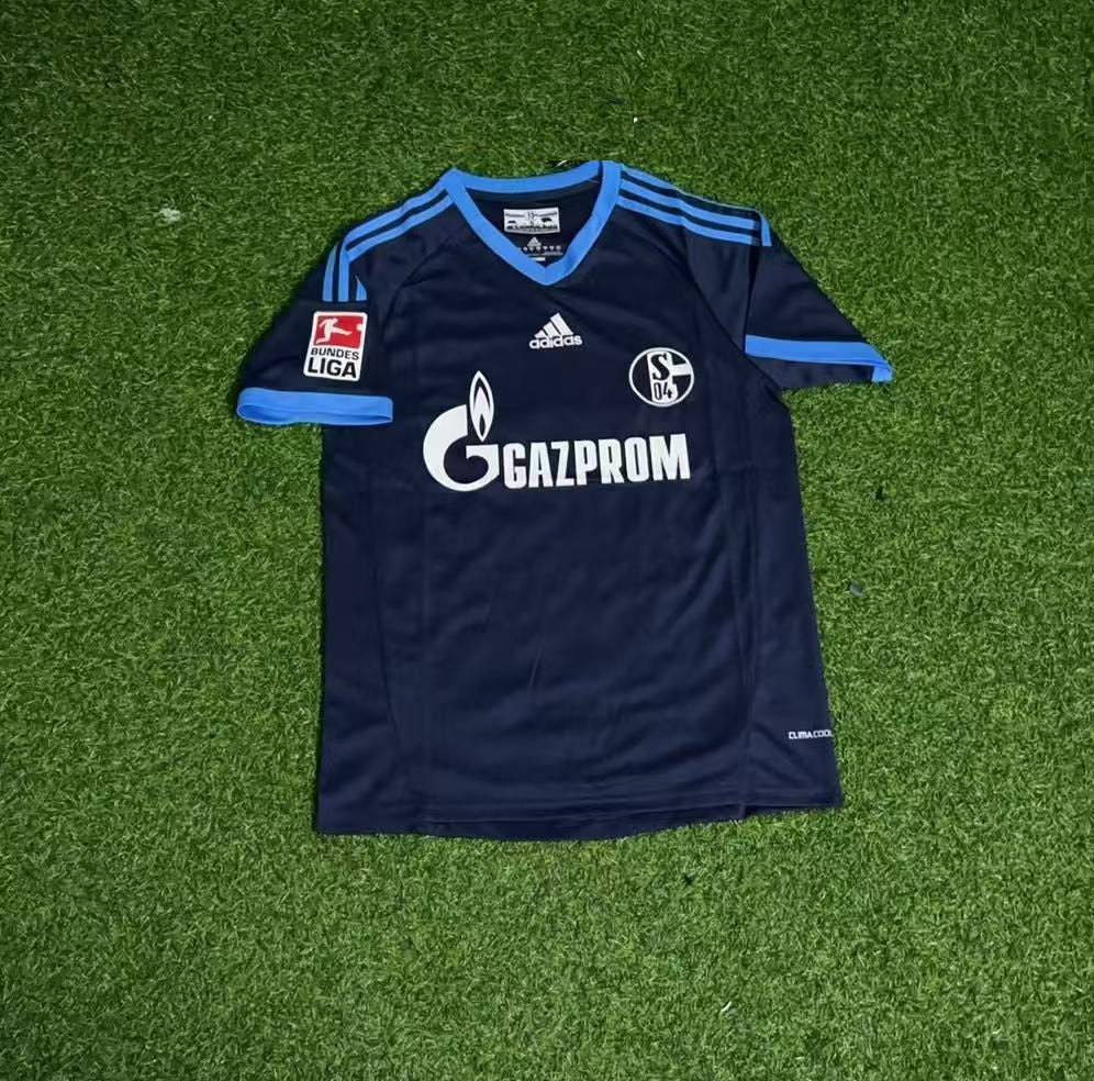 Ebbe Sand Schalke 04 Retro Away Heimtrikot Rot Fußball