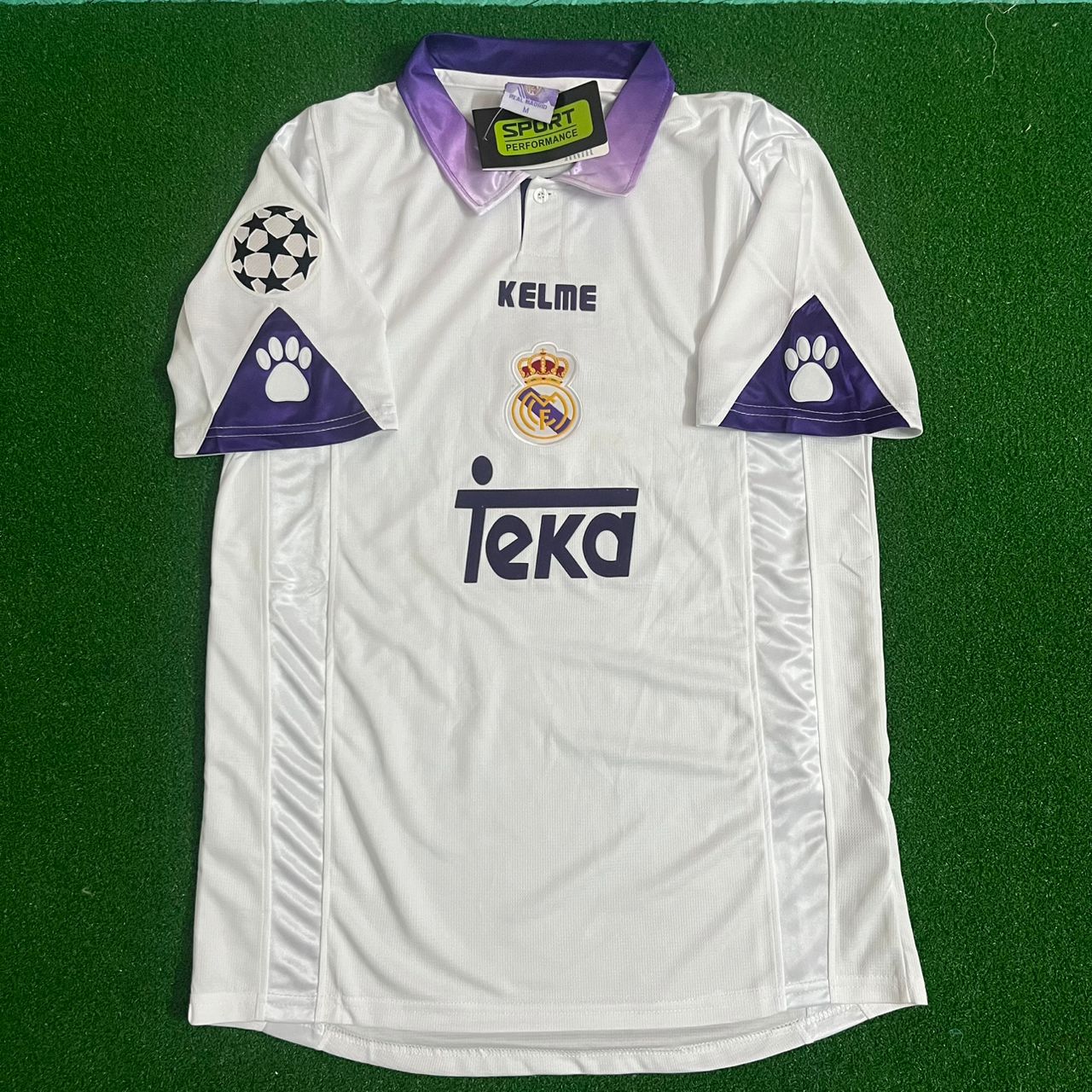 Real Madrid Roberto Carlos 1998 - 1999 Season Retro Vintage Football Jersey Kit