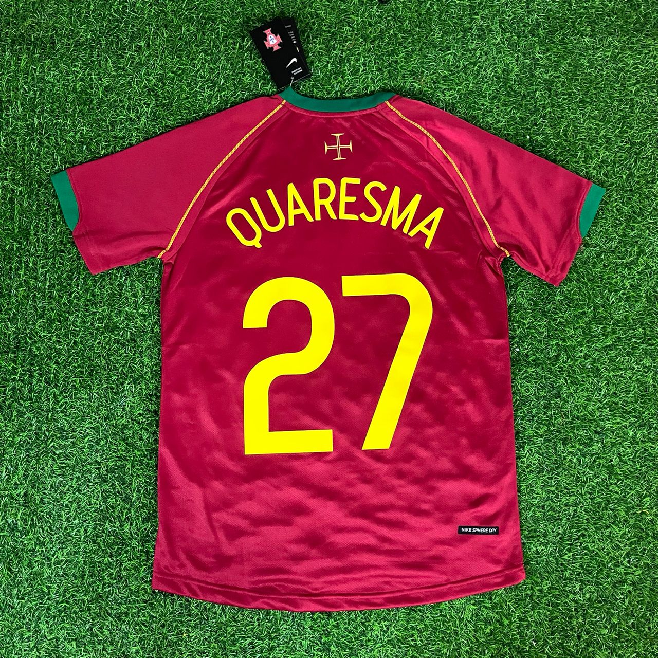 27 Ricardo Quaresma – Portugal 2006 World Cup Retro Kit Jersey – | Trikot | Maillot Soccer Kit