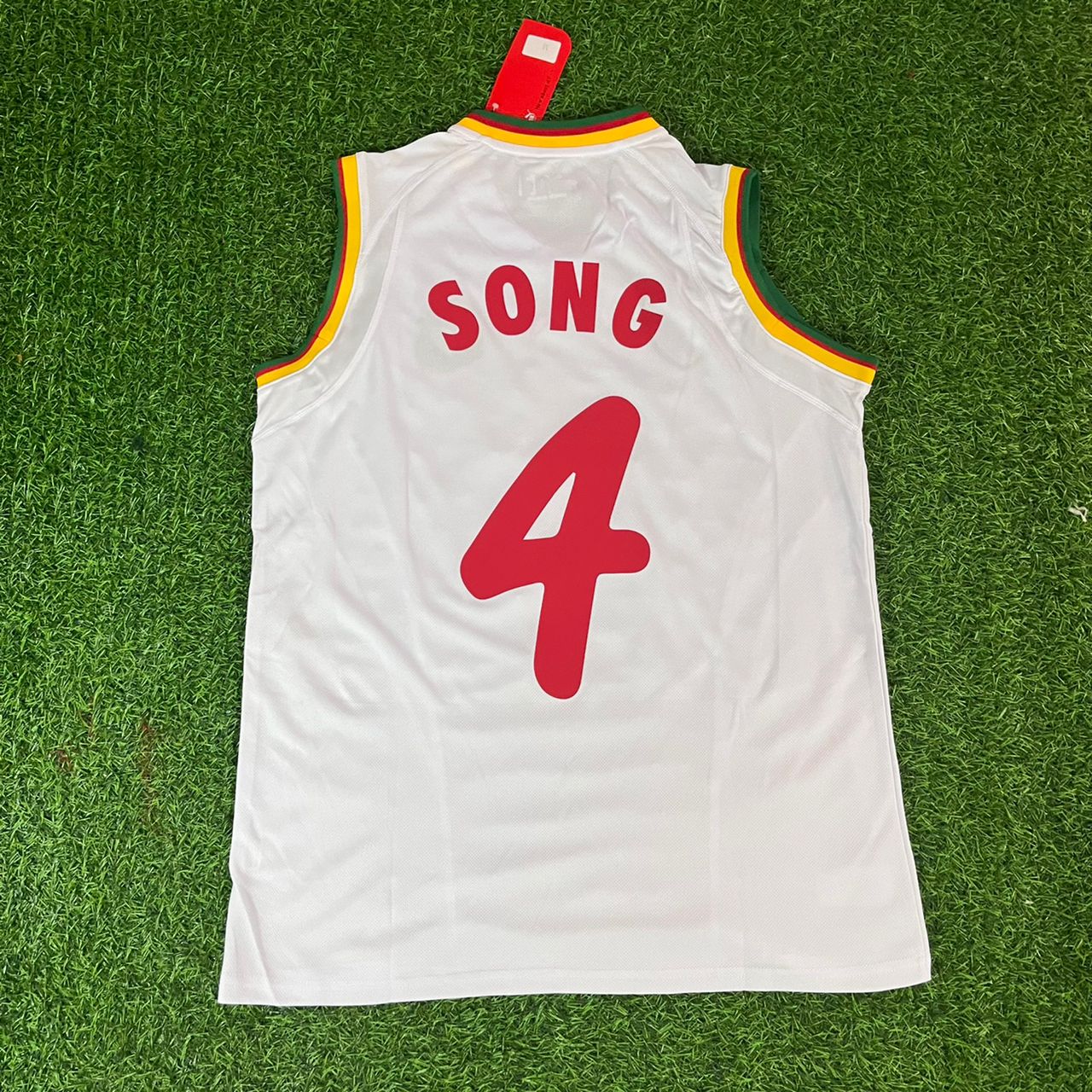Rigobert Song 4 - Cameroon 2002 World Cup Sleeveless Football Jersey Kit