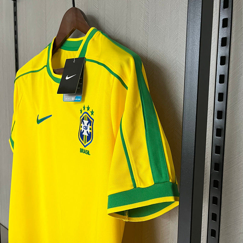 Rivaldo Brazil 1998 World Cup Retro Football Jersey Kit