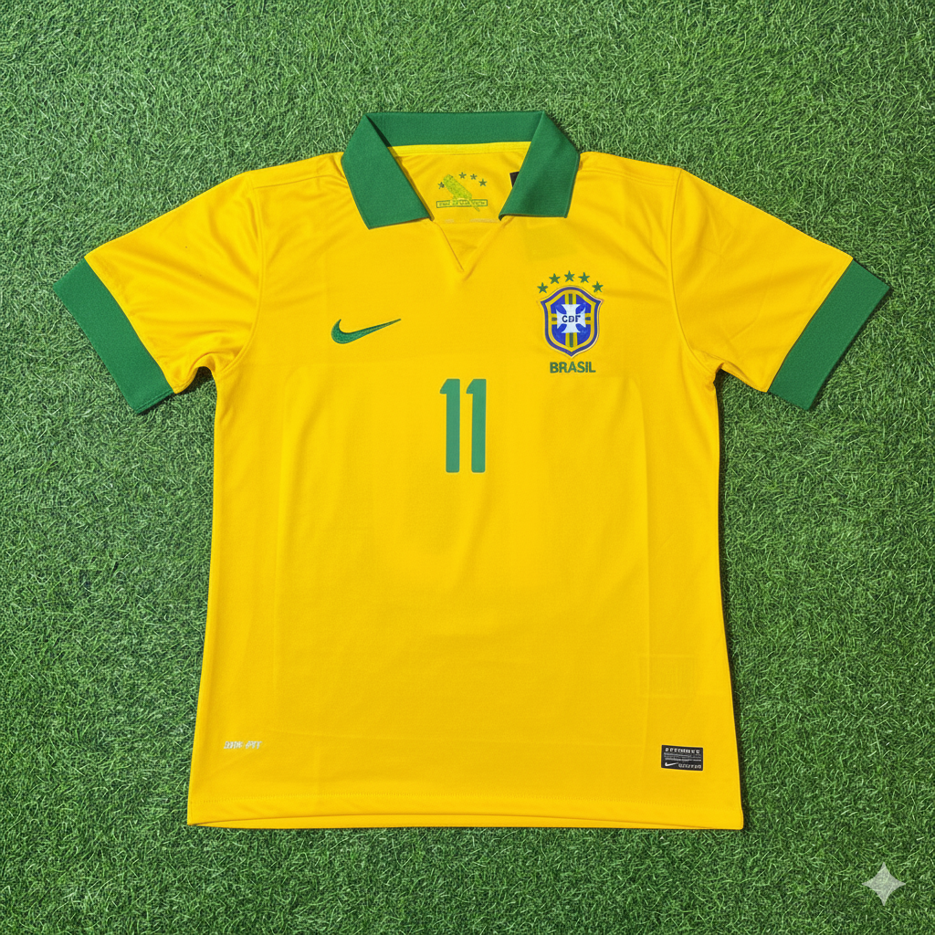 Philippe Coutinho Brazil Retro Football Jersey Collection