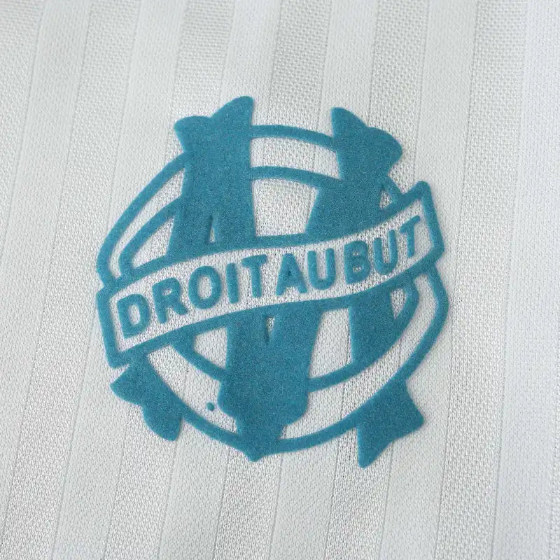 Marseille Olympique De 1990 Season Home White Retro Jersey Trikot Soccer Kit