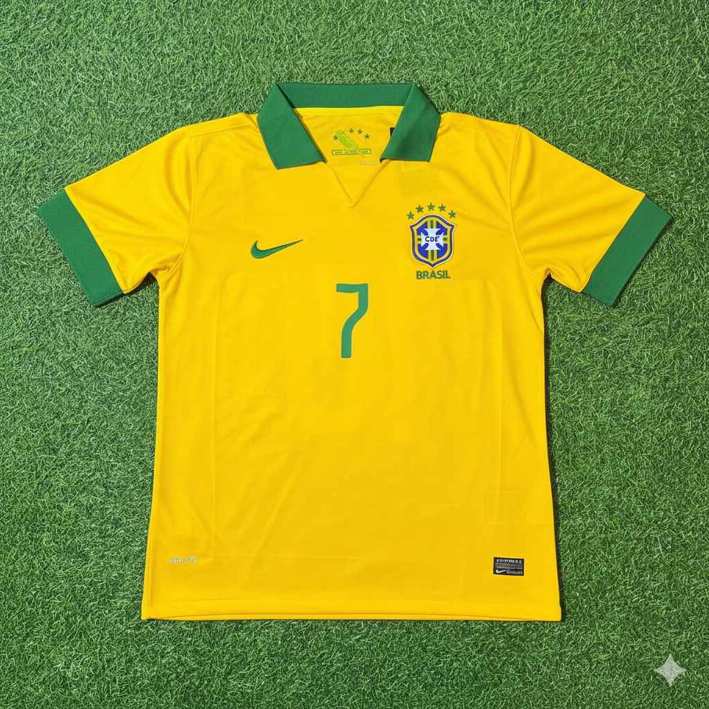 Brazil Vinicius Junior Retro Football Jersey Kit