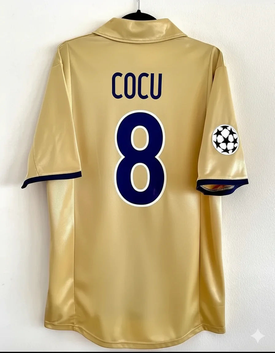 Phillip Cocu 8 Barcelona 2001 2002 Season Retro Soccer Soccer Kit