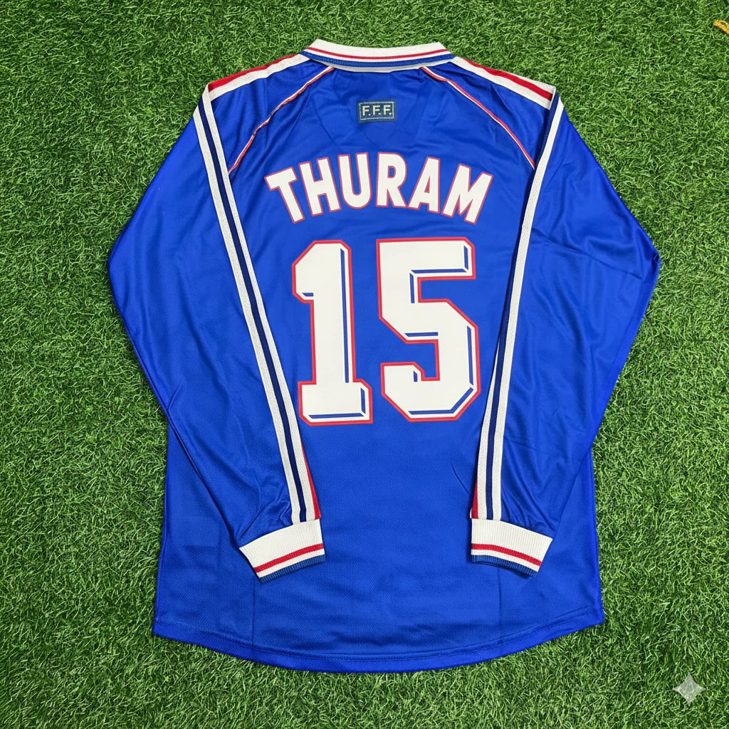 Lilian Thuram France 1998 Retro Football Soccer Soccer Kit